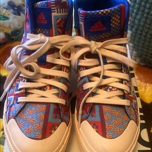 Adidas Blue Casual Sneakers with Textured Design